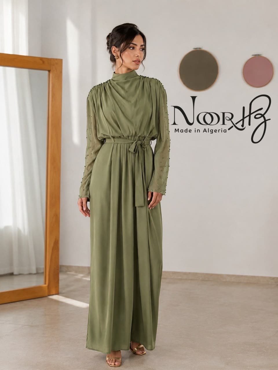 Robe verte élégante